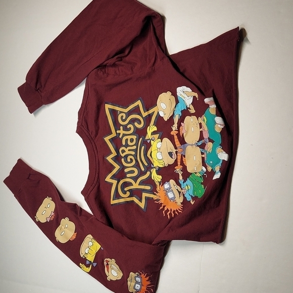 Nickelodeon Tops - Vintage Tees - Rugrats Long Sleeve Crop Tee Size Small